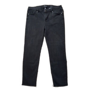 Kenneth Cole Sz 12 Women's Charcoal Black Jess Skinny Stretch Ankle Jeans